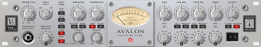 Avalon VT-737 Tube Channel Strip by Universal Audio