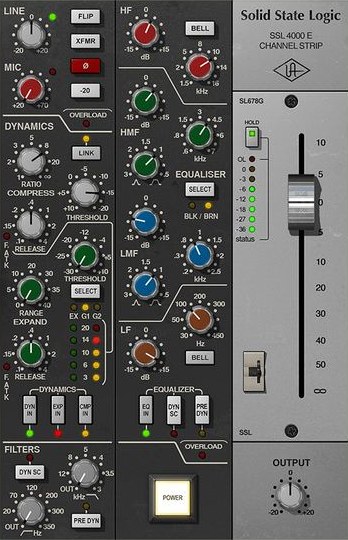 SSL 4000 E Channel Strip by Universal Audio