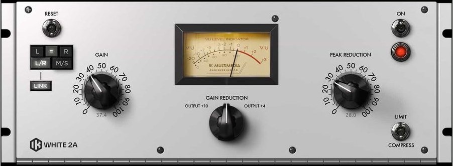 White 2A Leveling Amplifier by IK Multimedia