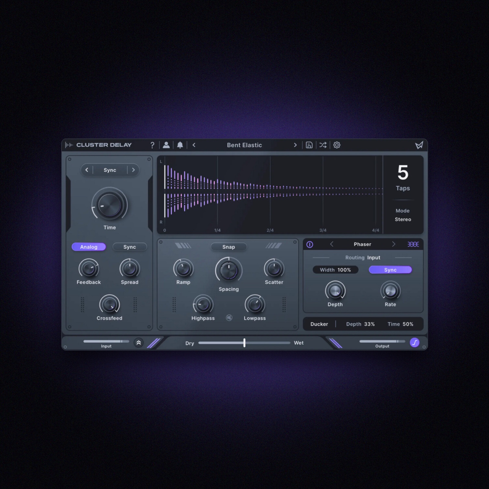 Cluster Delay by Minimal Audio