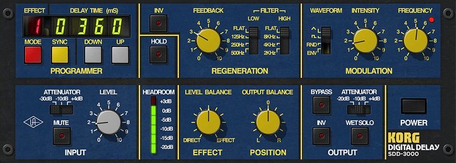 Korg SDD-3000 Digital Delay by Universal Audio