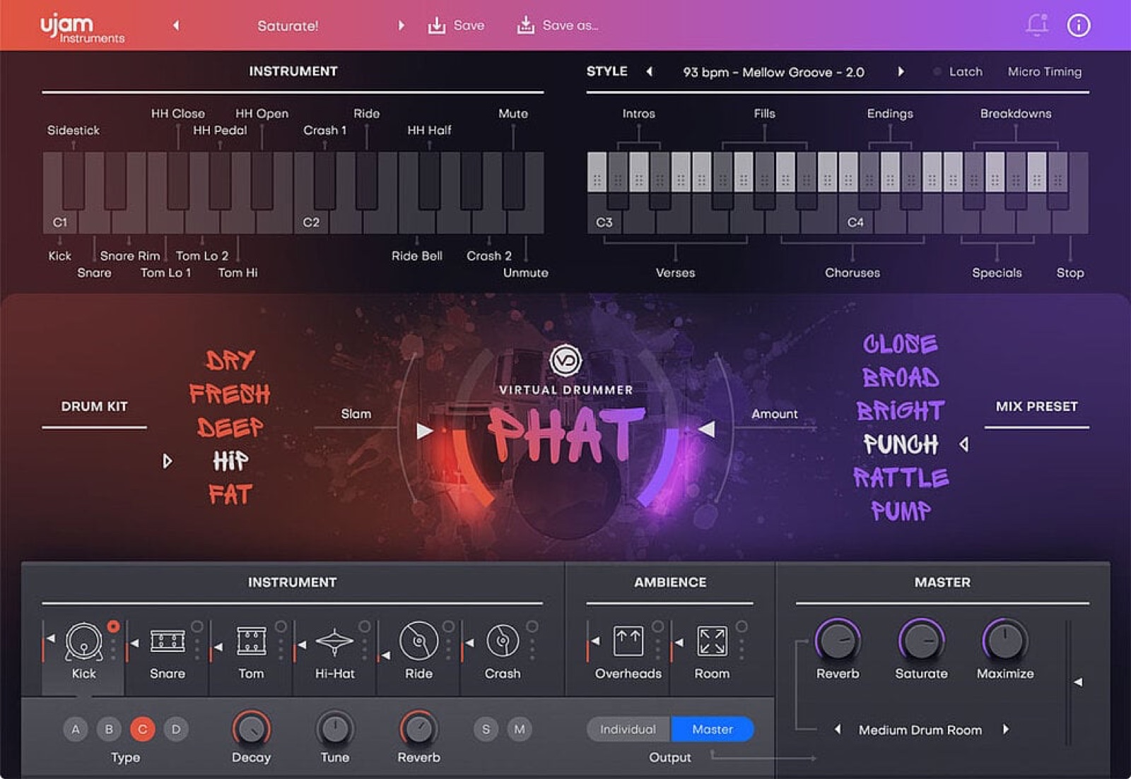 Virtual Drummer PHAT 2 by UJAM