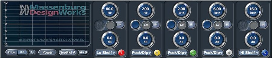 Massenburg MDWEQ5 Parametric EQ by Universal Audio