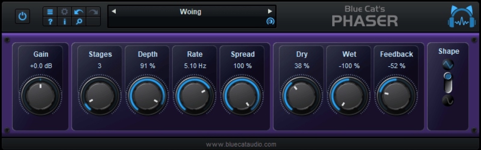 Blue Cat's Phaser by Blue Cat Audio
