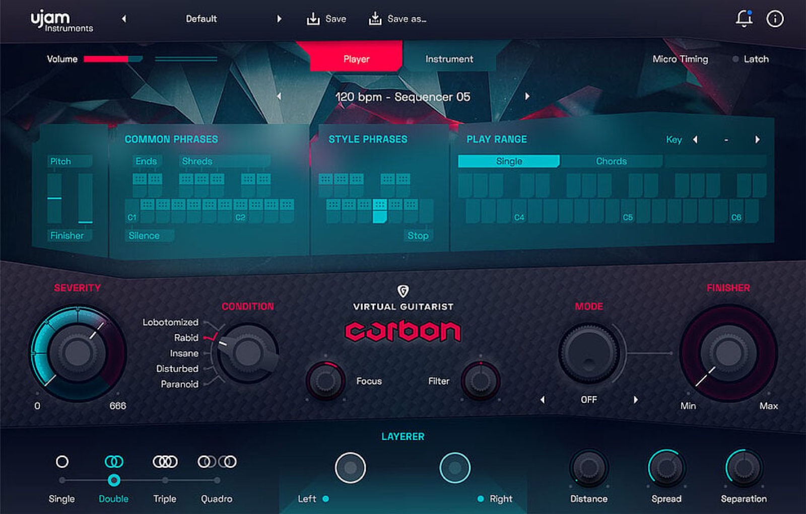 Virtual Guitarist CARBON by UJAM
