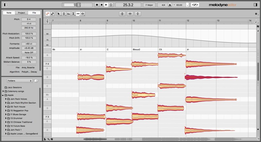 Melodyne 5 editor by Celemony