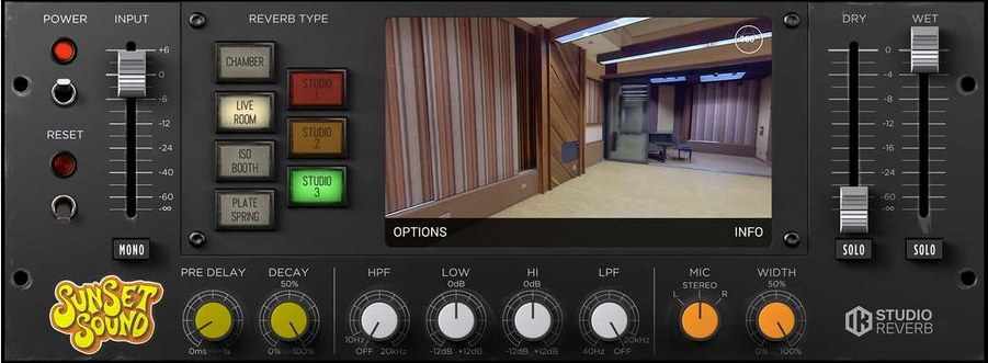 Sunset Sound Studio Reverb by IK Multimedia