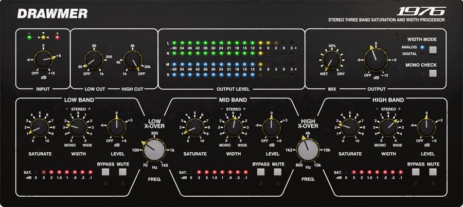 Drawmer 1976 Three Band Saturator by Softube