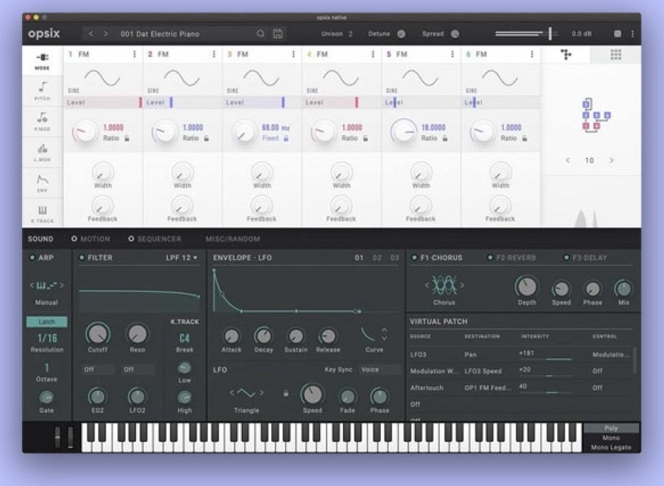 opsix native by KORG