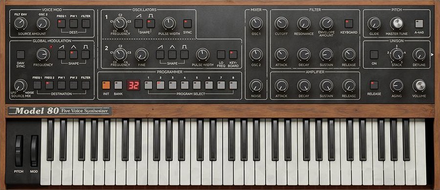 Model 80 Five Voice Synthesizer by Softube