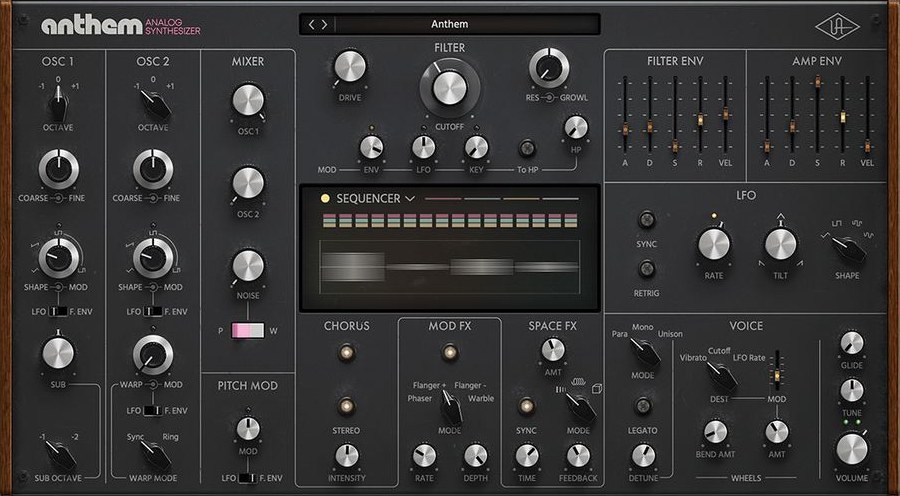 Anthem Analog Synthesizer by Universal Audio
