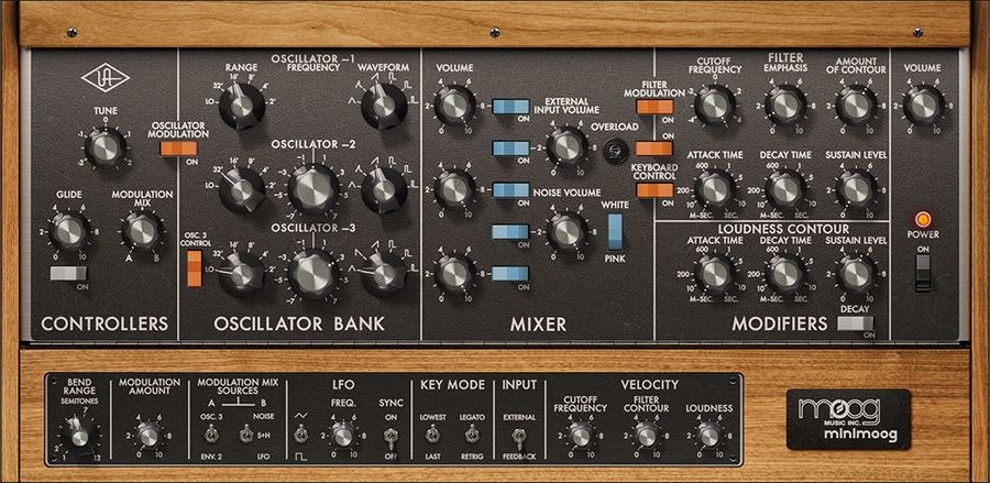 Moog Minimoog by Universal Audio