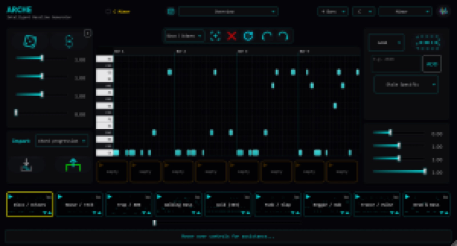 Arche Bassline Generator by Dystopian Waves